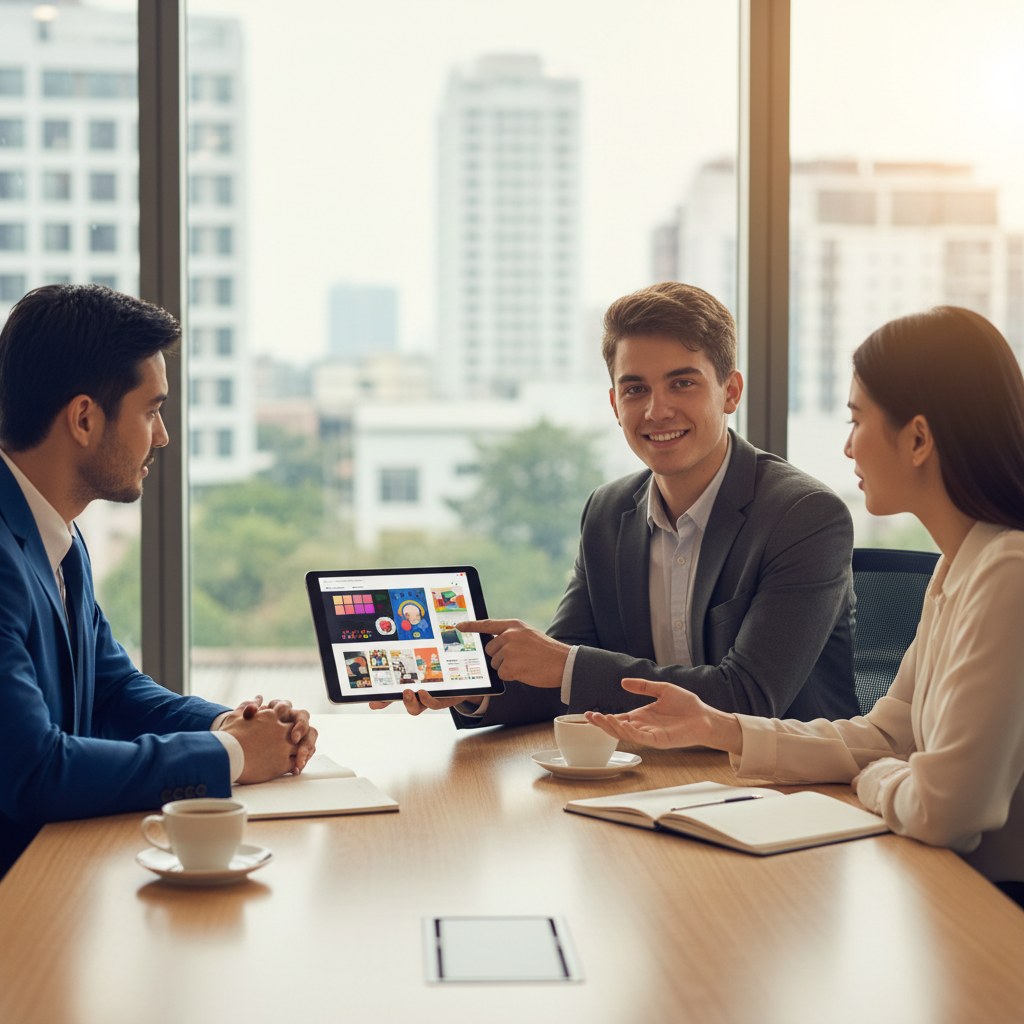 En entretien, un portfolio en ligne permet de montrer concrètement ses réalisations et de se démarquer des autres candid