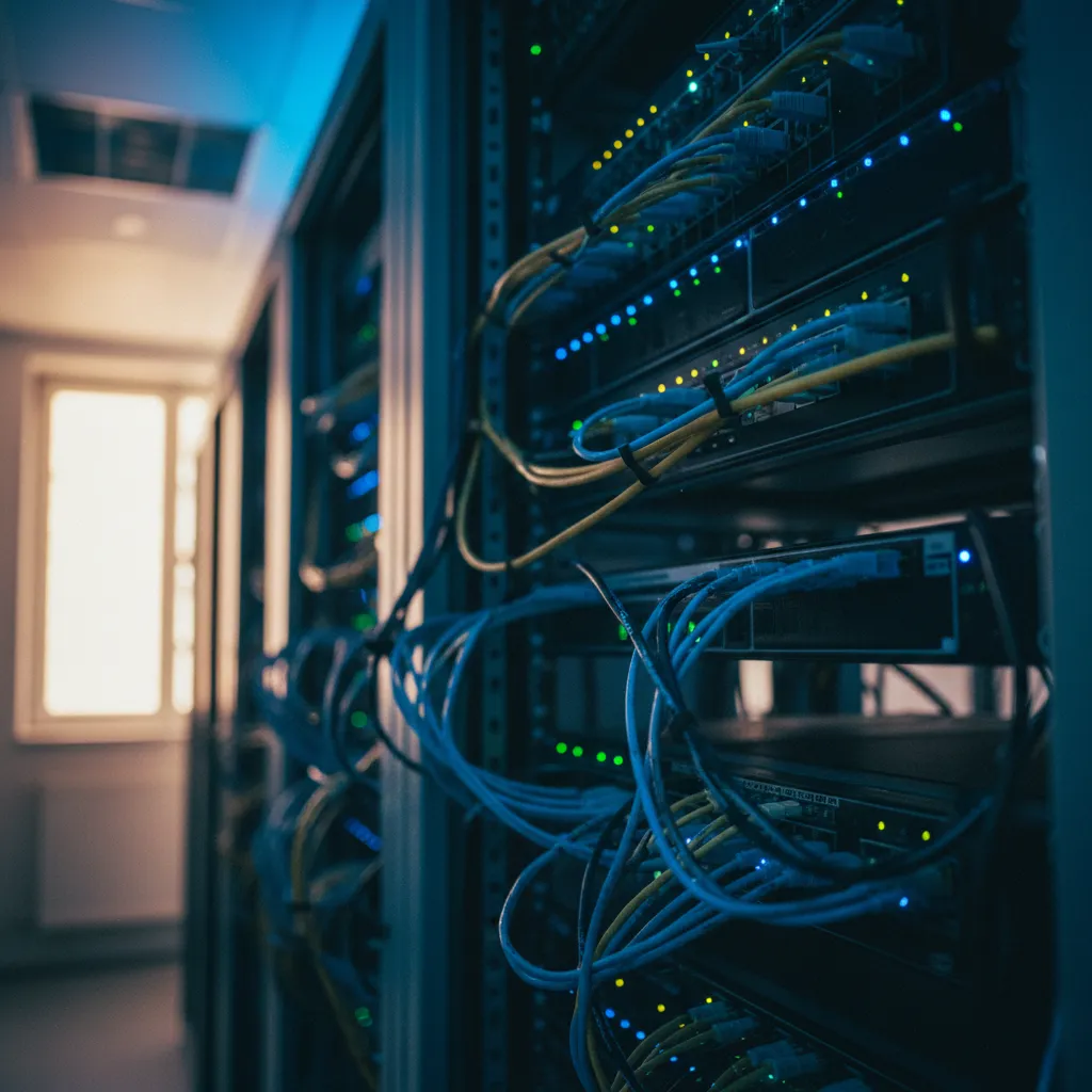 Baie de serveurs hébergeant des instances de bases de données SQL et NoSQL en production