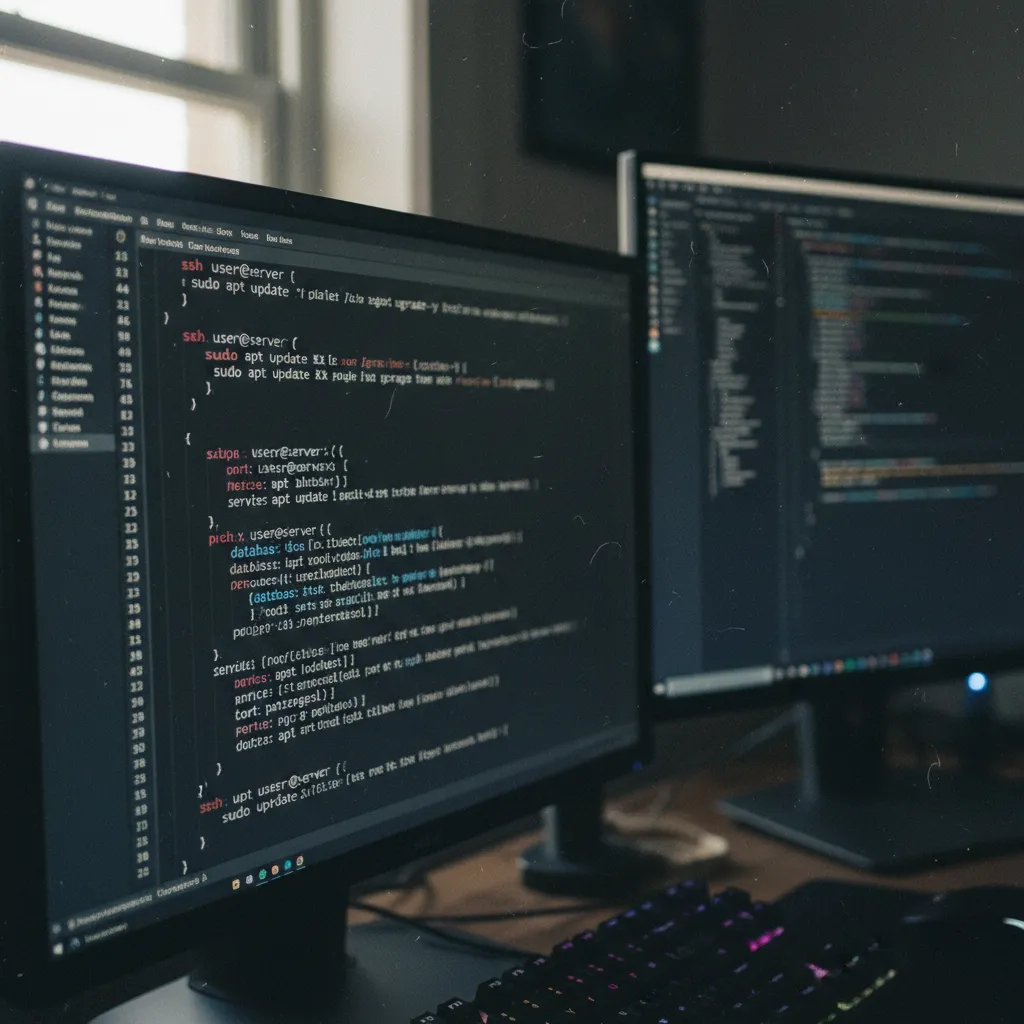 Configuration d'un serveur web depuis un terminal Linux sur un poste de développeur