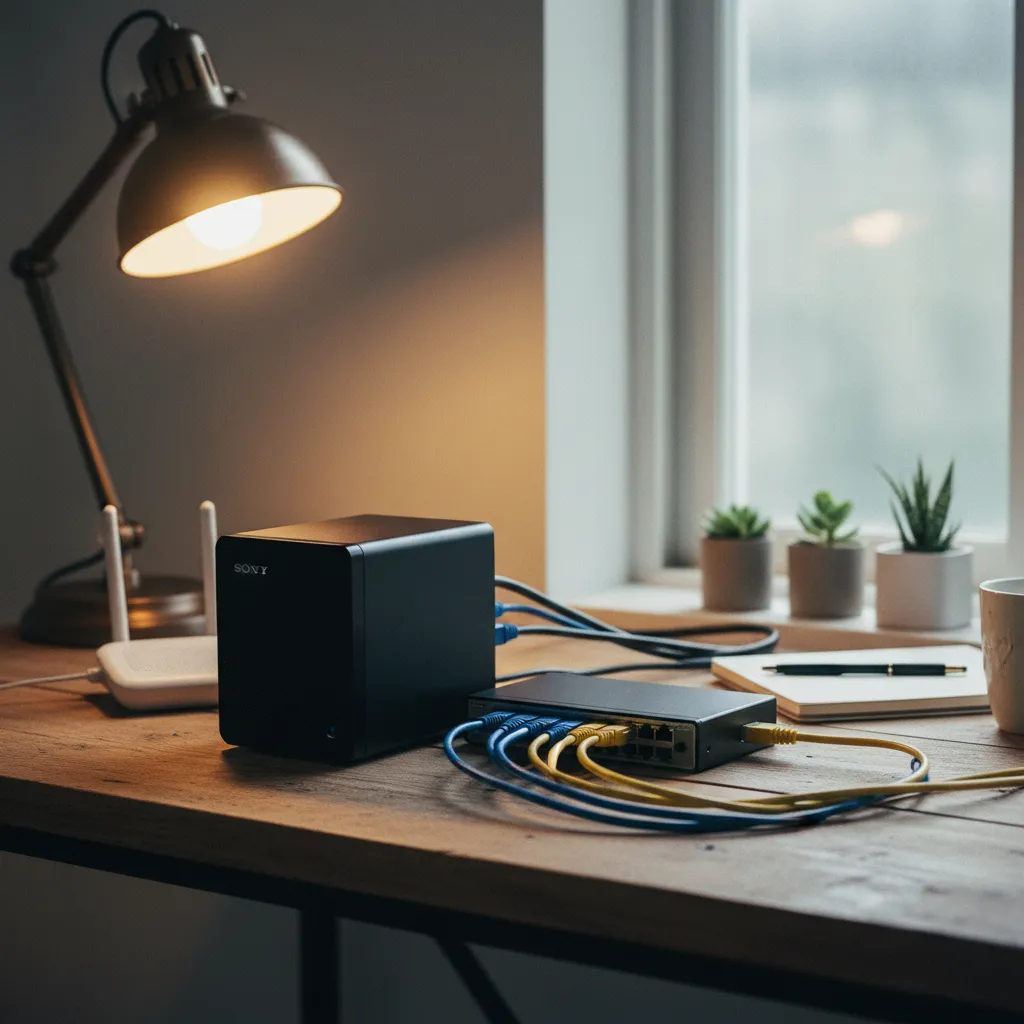 Un homelab compact avec un mini-serveur dédié à Proxmox VE