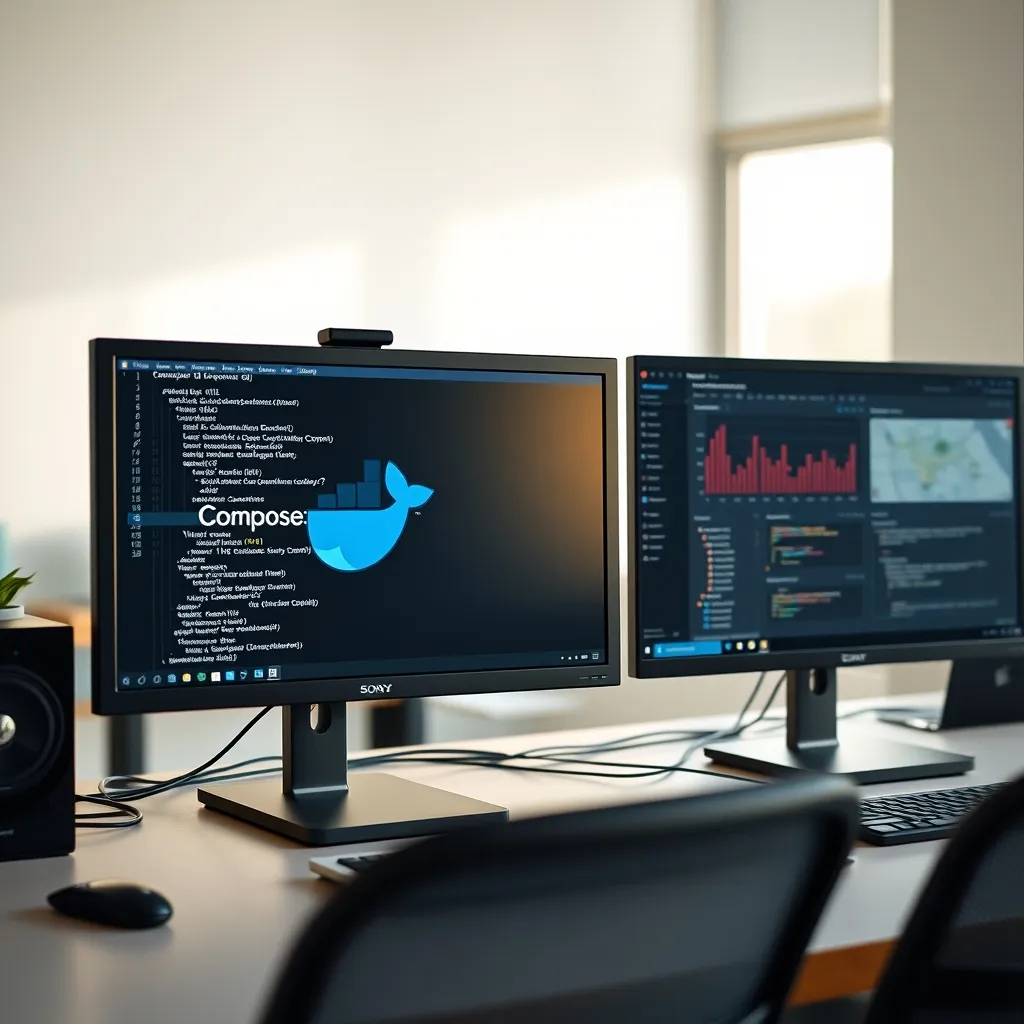 Configuration Docker Compose avec plusieurs services orchestrés
