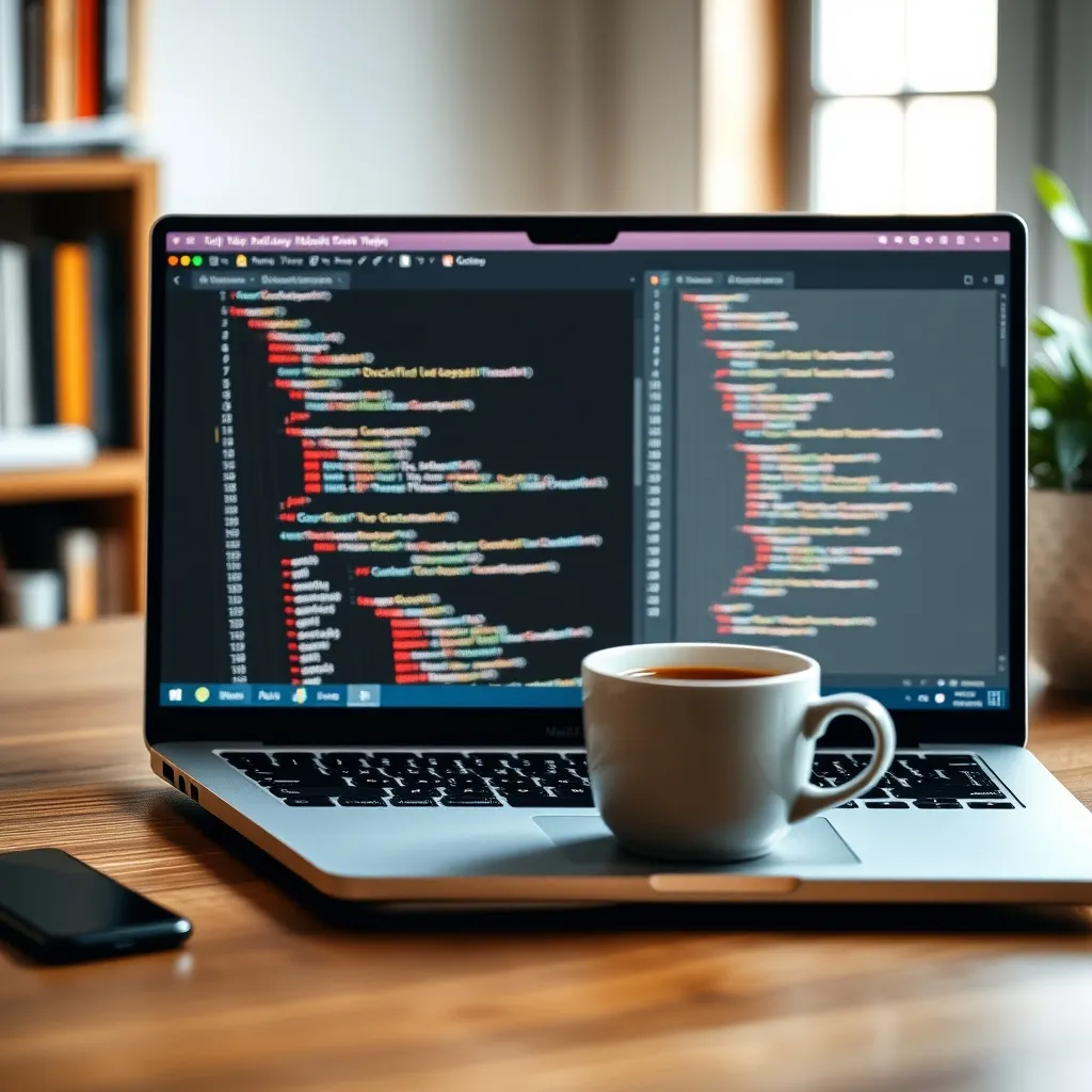 Rédaction d'un Dockerfile dans un éditeur de code sur un poste de travail
