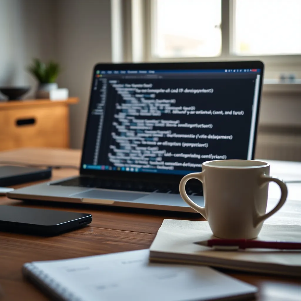 Développeur configurant une infrastructure cloud depuis son poste de travail