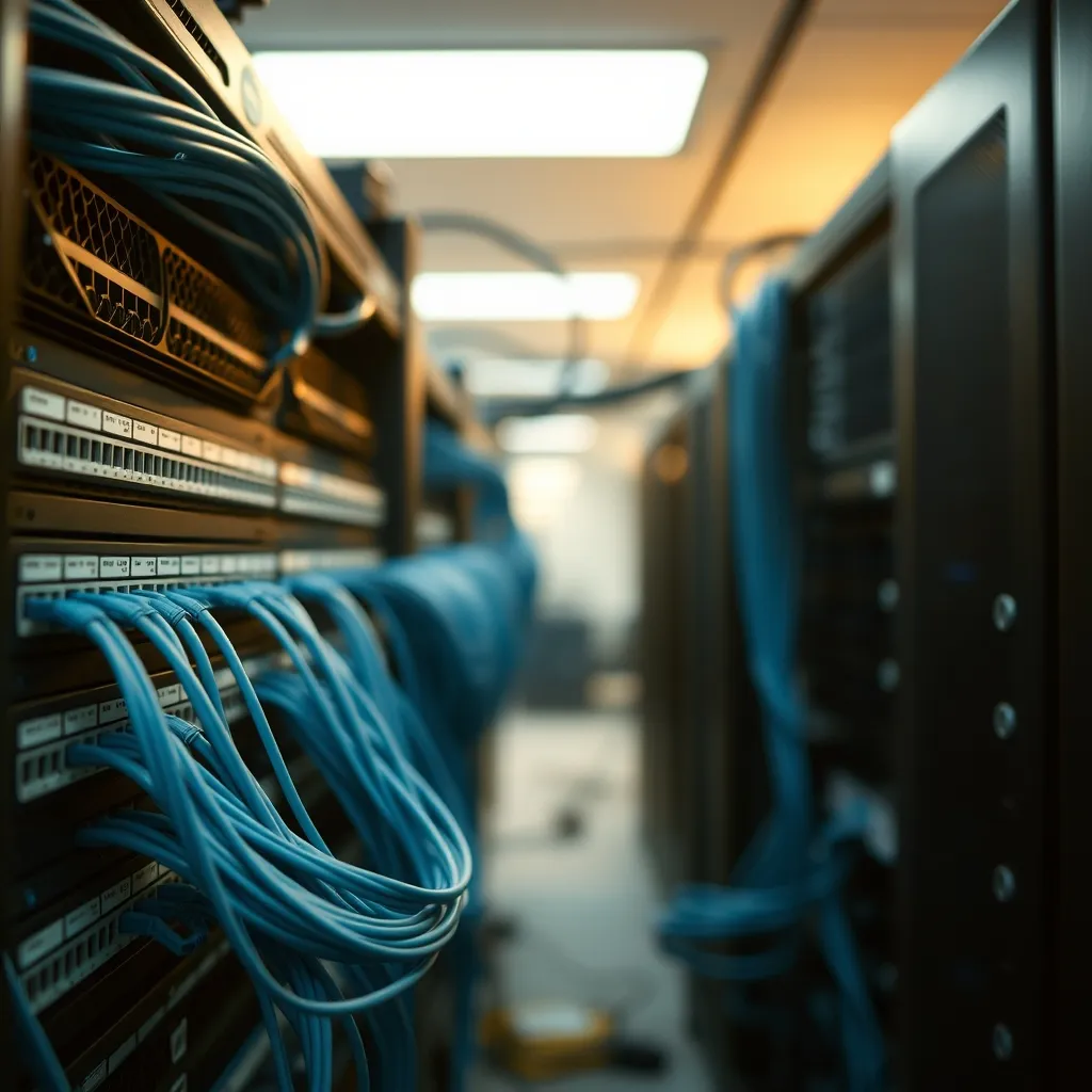 Un câblage réseau structuré et étiqueté facilite la documentation et le diagnostic
