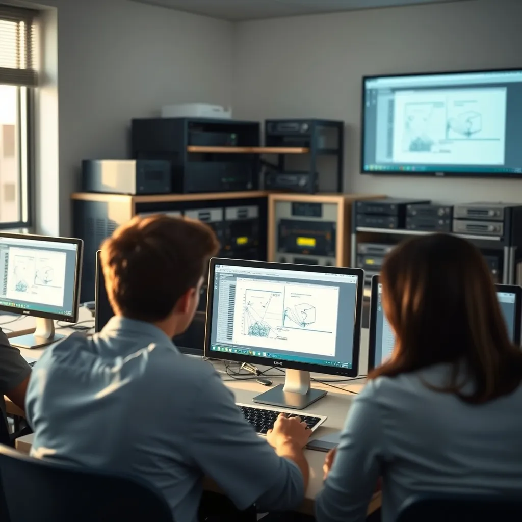 Les étudiants en BTS SIO s'exercent à la schématisation réseau avec Packet Tracer