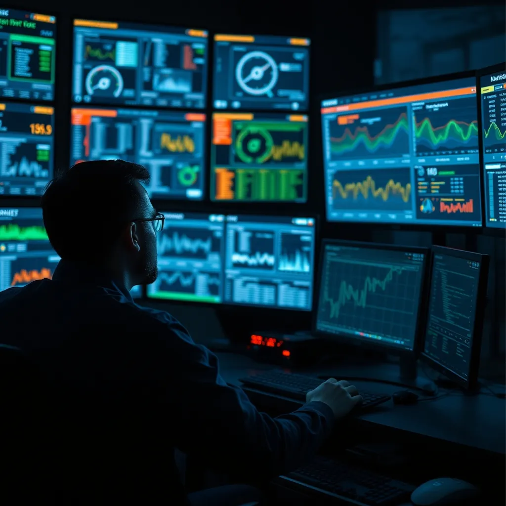 Supervision réseau depuis un centre d'opérations avec des outils de monitoring