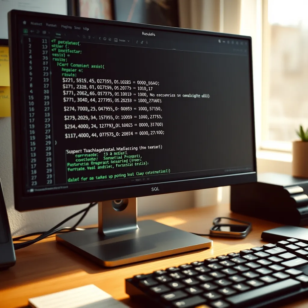Les résultats d'une requête SQL avec des colonnes arrondies à différentes précisions