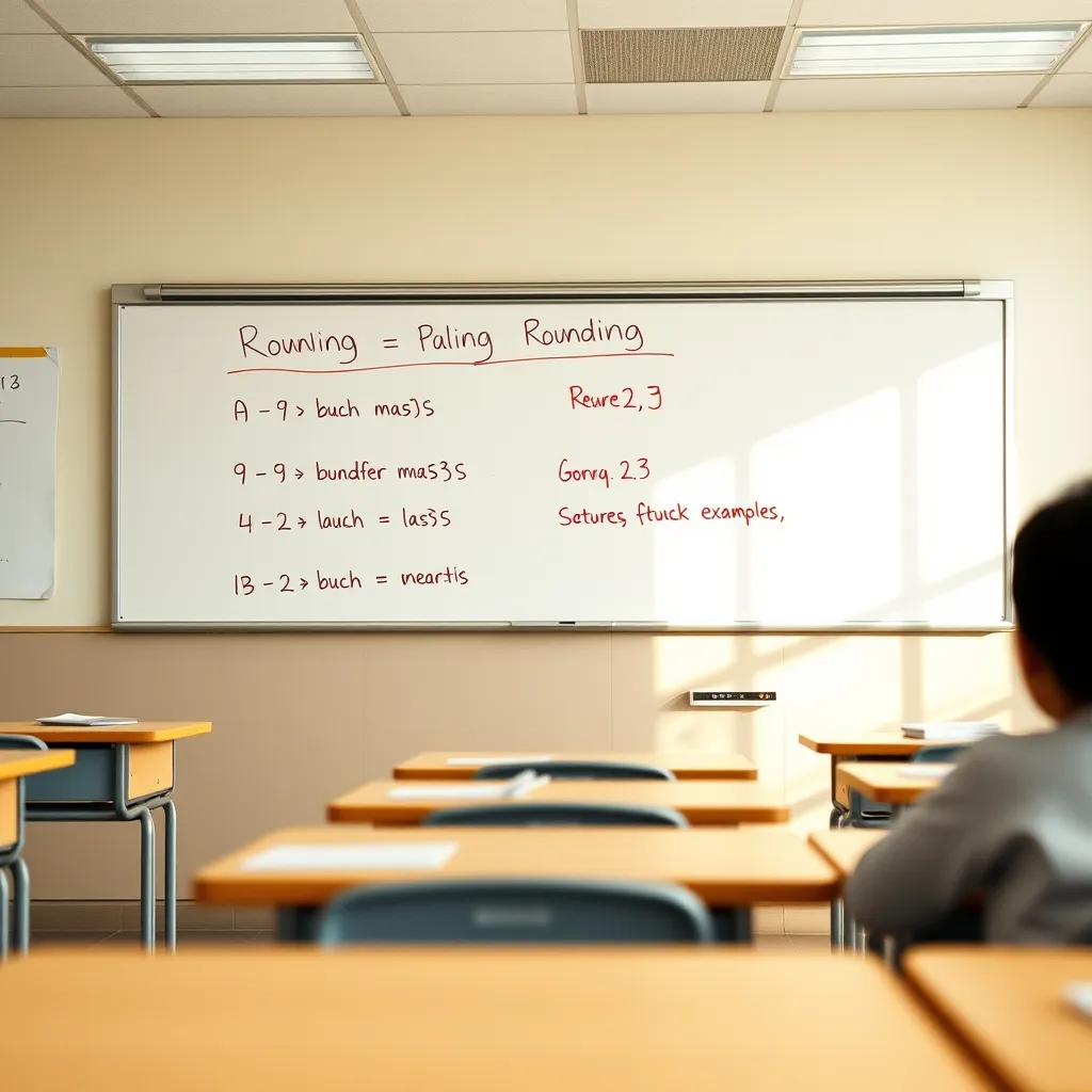 Les règles d'arrondi mathématiques expliquées lors d'un cours de BTS SIO