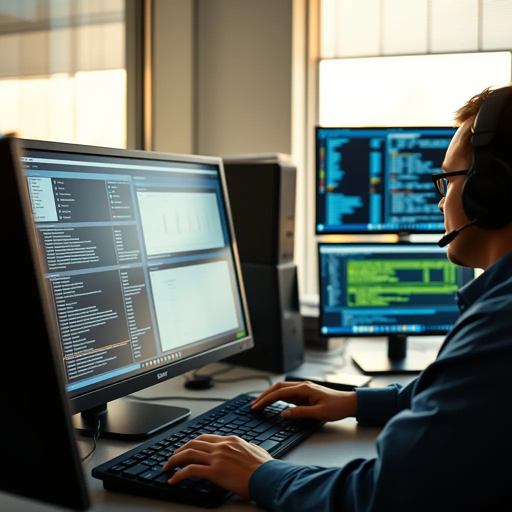 Un administrateur système configurant des machines virtuelles sur son poste de travail