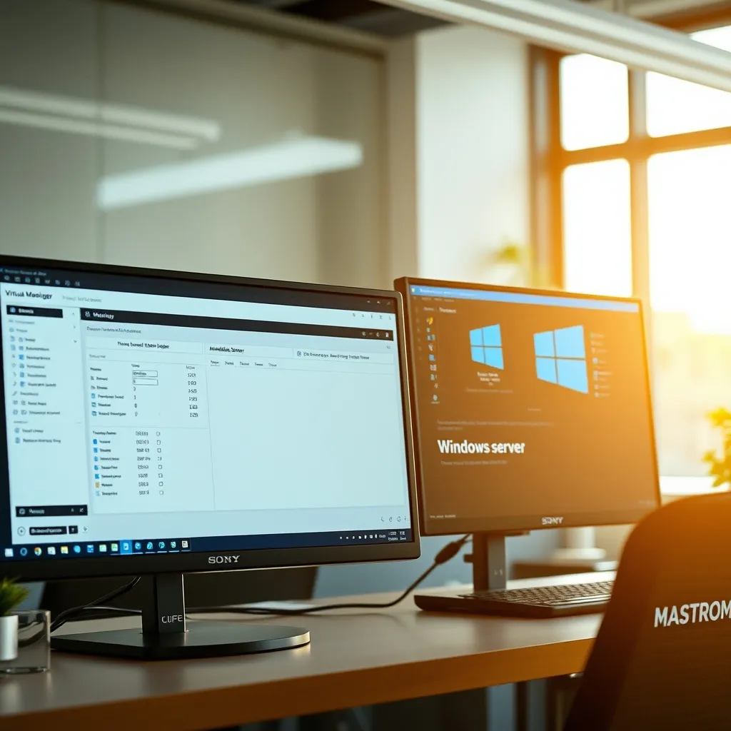 Installation de Windows Server dans une machine virtuelle via un hyperviseur