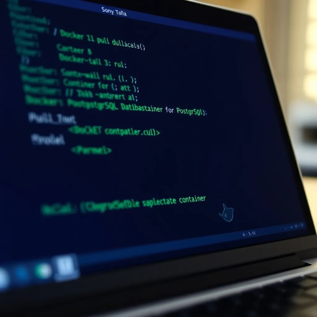 Exécution des commandes Docker pour déployer un conteneur PostgreSQL